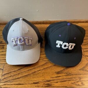 New Era Black and Nike TCU Bundle Gray Caps